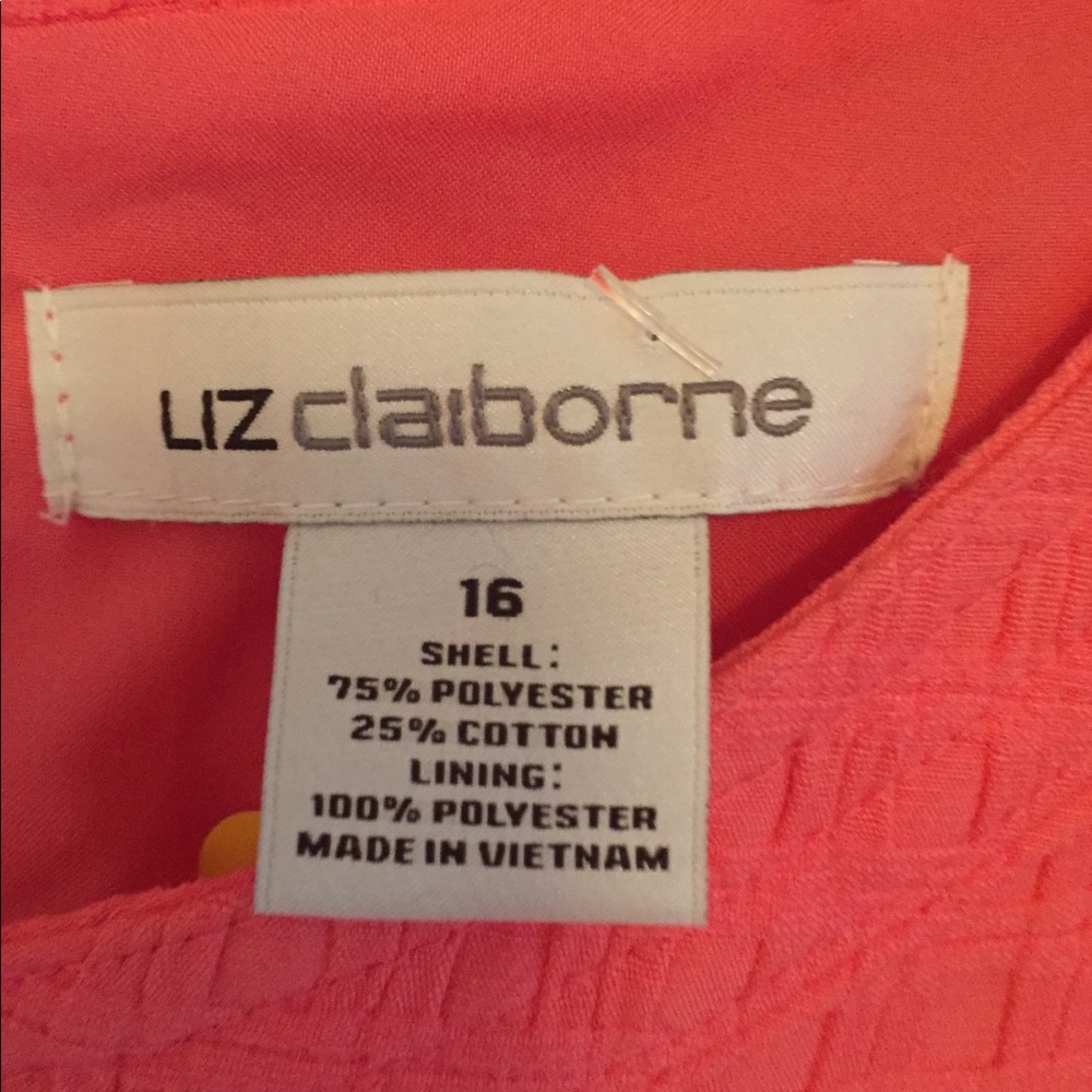 Liz Claiborne coral dress - Picture 6 of 8